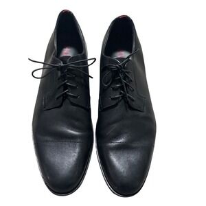 HUGO BOSS‎ Black Leather Cap Toe Oxford Dress Shoes Men's Size 9.5